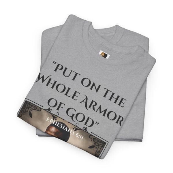 Armor Of God Ephesians 6:11 Unisex Heavy Cotton Tee African American Male - Image 9