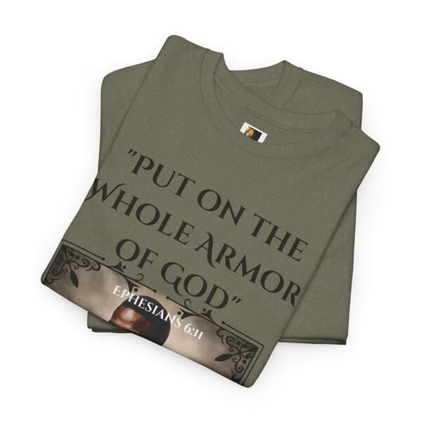 Armor Of God Ephesians 6:11 Unisex Heavy Cotton Tee African American Male - Image 12
