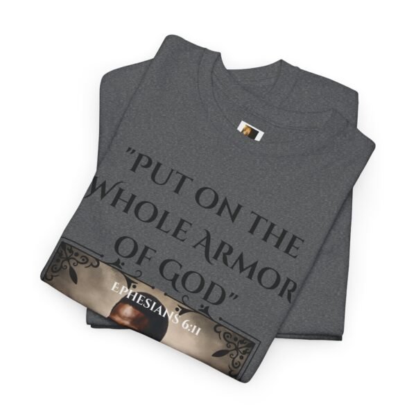 Armor Of God Ephesians 6:11 Unisex Heavy Cotton Tee African American Male - Image 14