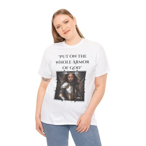Armor Of God Ephesians 6:11 Unisex Heavy Cotton Tee European Female