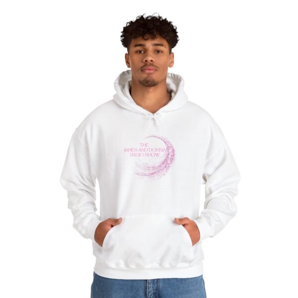Official "The James And Donna Radio Show™" Unisex Hoodie – Heavy Blend™ Edition - Image 5