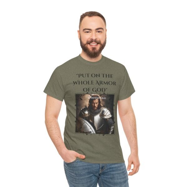 Armor of God Unisex Tee - Ephesians 6:11 European Male - Image 8