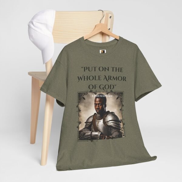 Armor Of God Ephesians 6:11 Unisex Heavy Cotton Tee African American Male - Image 11