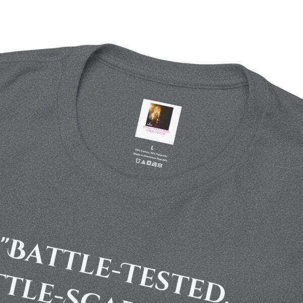 Battle-Tested 2Corinthians 4:8-9 Unisex Heavy Cotton Tee European Male - Image 11