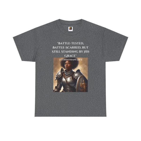 Battle-Tested 2Corinthians 4:8-9 Unisex Heavy Cotton Tee African American Female - Image 16
