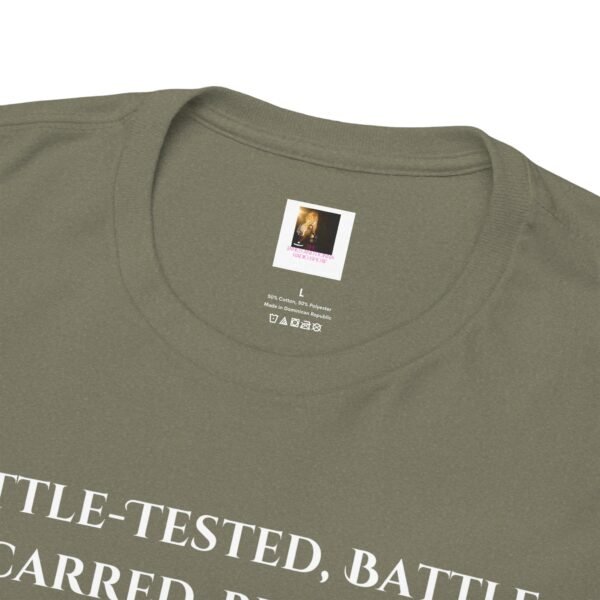 Battle-Tested 2Corinthians 4:8-9 Unisex Heavy Cotton Tee African American Male - Image 15