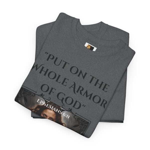 Armor Of God Ephesians 6:11 Unisex Heavy Cotton Tee European Female - Image 11