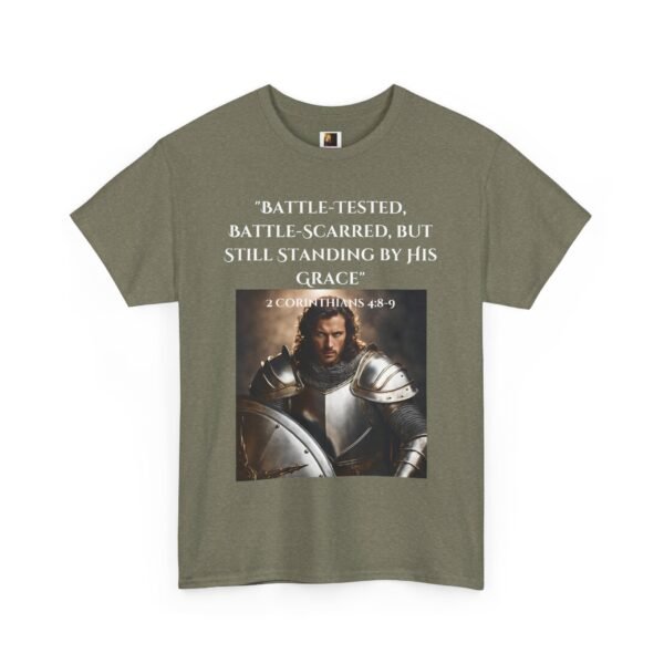 Battle-Tested 2Corinthians 4:8-9 Unisex Heavy Cotton Tee European Male - Image 19