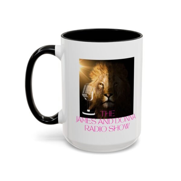 Official "The James and Donna Radio Show™" Accent Coffee Mug (11oz & 15oz) - Image 15