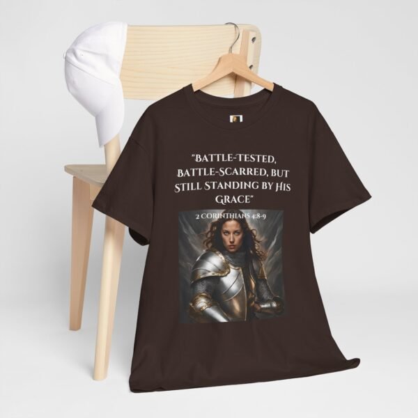 Battle-Tested 2Corinthians 4:8-9 Unisex Heavy Cotton Tee European Female - Image 11