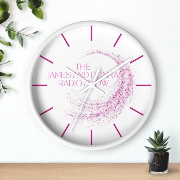 Official "James And Donna Radio Show" Wall Clock