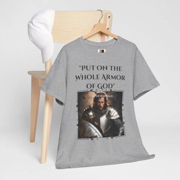 Armor of God Unisex Tee - Ephesians 6:11 European Male - Image 5