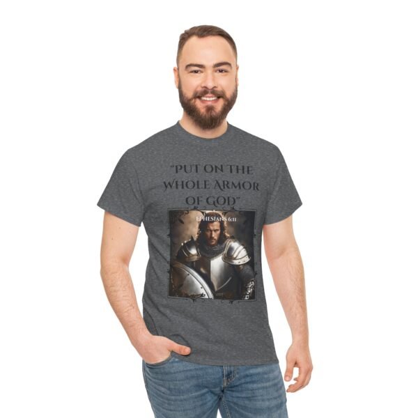 Armor of God Unisex Tee - Ephesians 6:11 European Male - Image 10