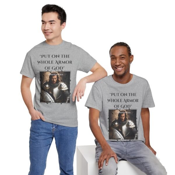 Armor of God Unisex Tee - Ephesians 6:11 European Male - Image 4