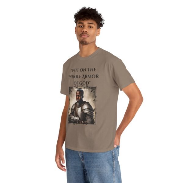 Armor Of God Ephesians 6:11 Unisex Heavy Cotton Tee African American Male