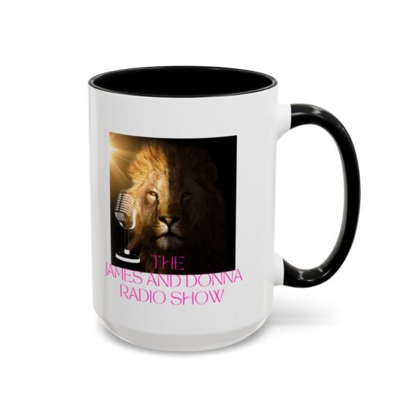Official "The James and Donna Radio Show™" Accent Coffee Mug (11oz & 15oz) - Image 14