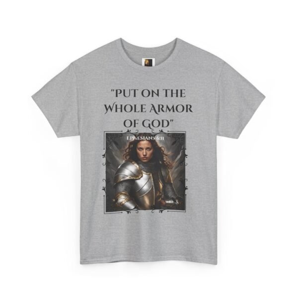 Armor Of God Ephesians 6:11 Unisex Heavy Cotton Tee European Female - Image 16