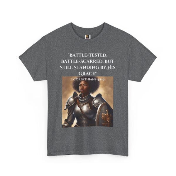 Battle-Tested 2Corinthians 4:8-9 Unisex Heavy Cotton Tee African American Female - Image 18