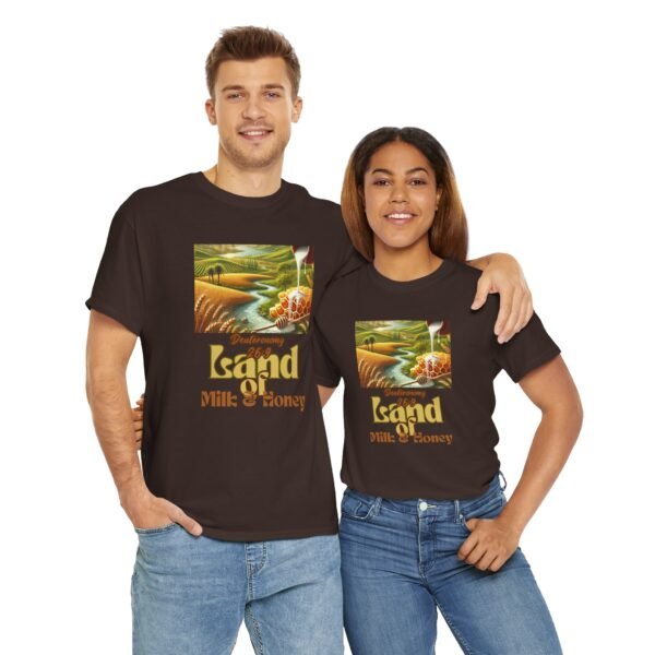 🔥 NOW AVAILABLE – THE ISRAELITE MERCHANT™ BRAND 🔥 "Land of Milk and Honey™" Unisex Heavy Cotton Tee - Vintage Style Graphic Shirt - Image 6