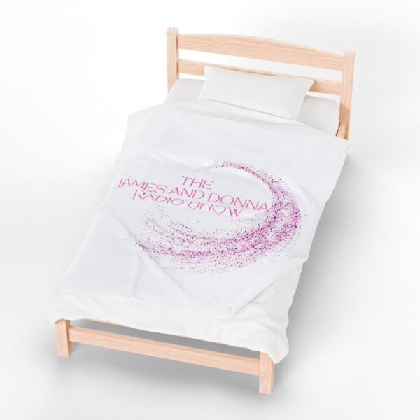 Official "The James and Donna Radio Show" Velveteen Plush Blanket