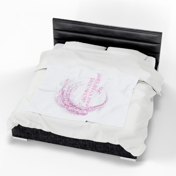 Official "The James and Donna Radio Show" Velveteen Plush Blanket - Image 5