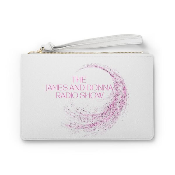 Official "The James And Donna Radio Show™" Clutch Bag – Soft Glam Edition - Image 2