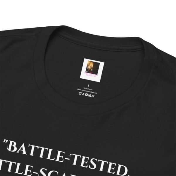 Battle-Tested 2Corinthians 4:8-9 Unisex Heavy Cotton Tee European Female - Image 4