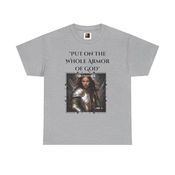 Armor Of God Ephesians 6:11 Unisex Heavy Cotton Tee European Female - Image 14