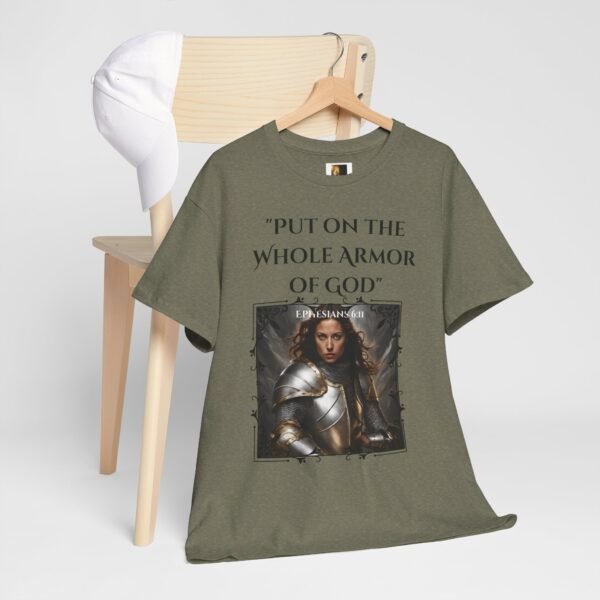 Armor Of God Ephesians 6:11 Unisex Heavy Cotton Tee European Female - Image 9