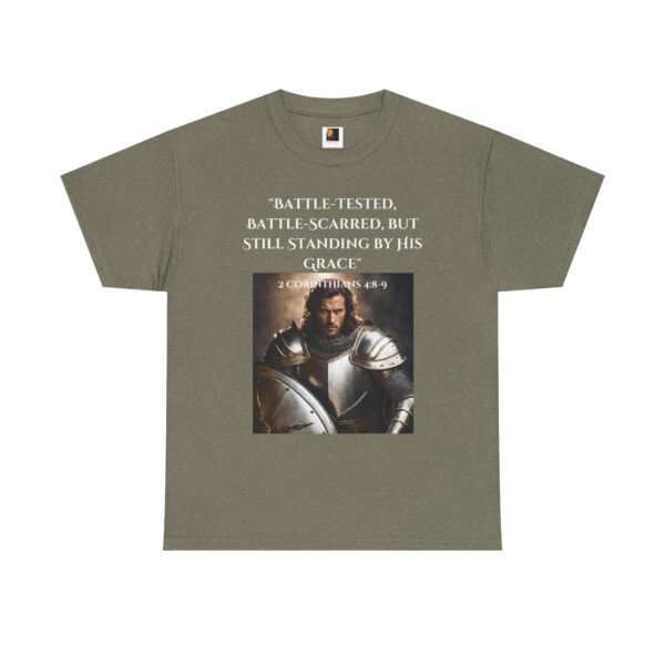 Battle-Tested 2Corinthians 4:8-9 Unisex Heavy Cotton Tee European Male - Image 17