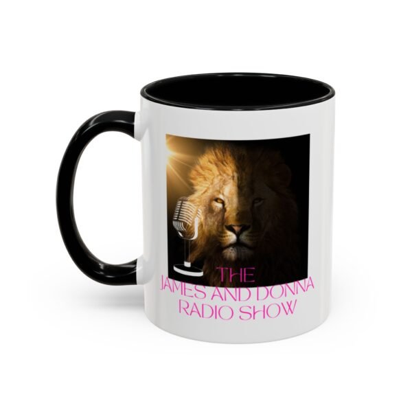 Official "The James and Donna Radio Show™" Accent Coffee Mug (11oz & 15oz) - Image 3