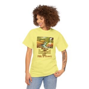 🔥 NOW AVAILABLE – THE ISRAELITE MERCHANT™ BRAND 🔥 "Land of Milk and Honey™" Unisex Heavy Cotton Tee - Vintage Style Graphic Shirt