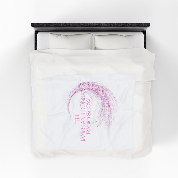 Official "The James and Donna Radio Show" Velveteen Plush Blanket - Image 4