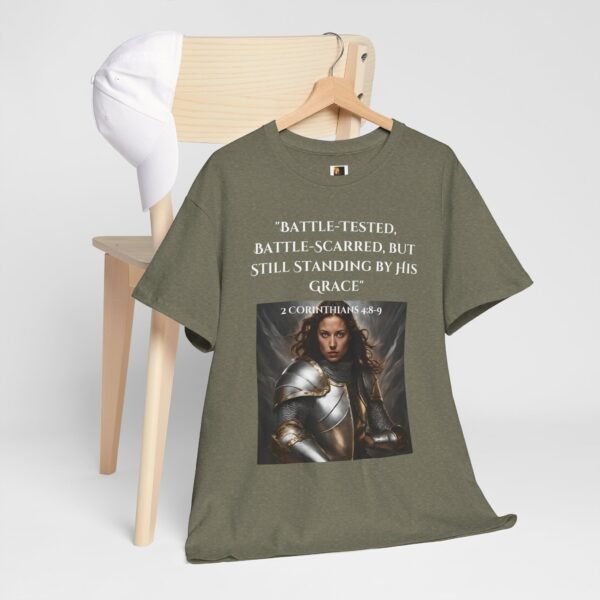 Battle-Tested 2Corinthians 4:8-9 Unisex Heavy Cotton Tee European Female - Image 14